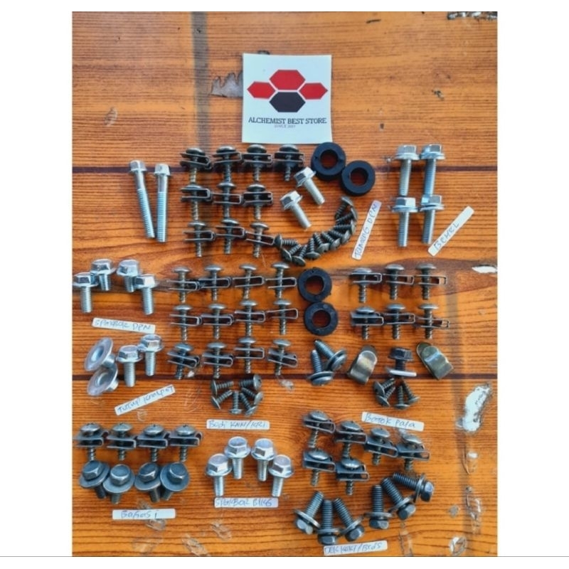 Baut Full Set Yamaha Fino Karbu/Baut Full Body Yamaha Fino karburator