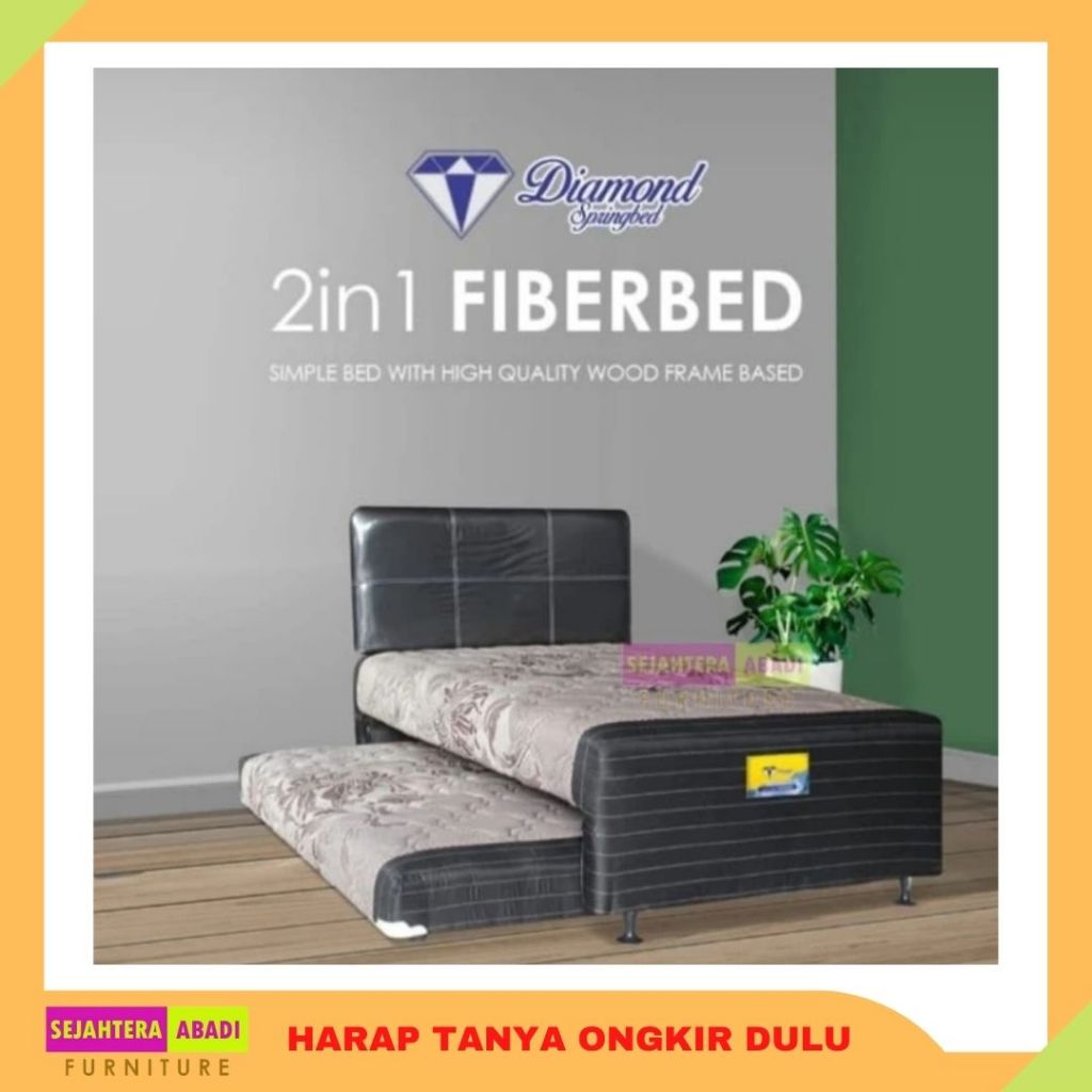 Bella springbed 2in1 twin sorong rebonded fibertech likes latex diamond kasur kesehatan kasur tanpa 