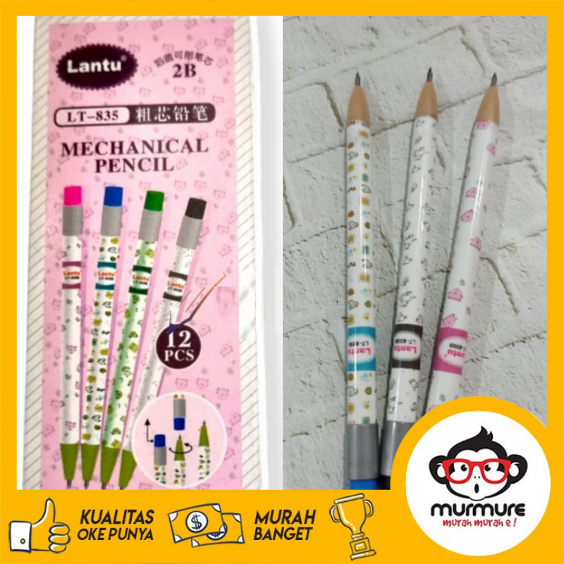

MURMURE I 1PCS PENSIL MEKANIK LANTU LT-835 2.0 FANCY/ PENSIL MEKANIK LANTU + OROTAN