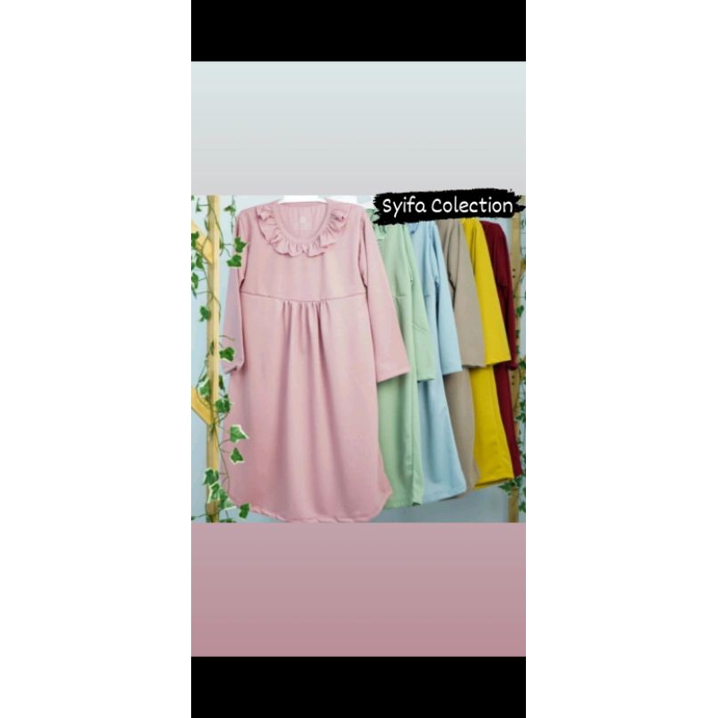 Gamis Anak 2-8Tahun Motif Polos Gamis Kenikinian