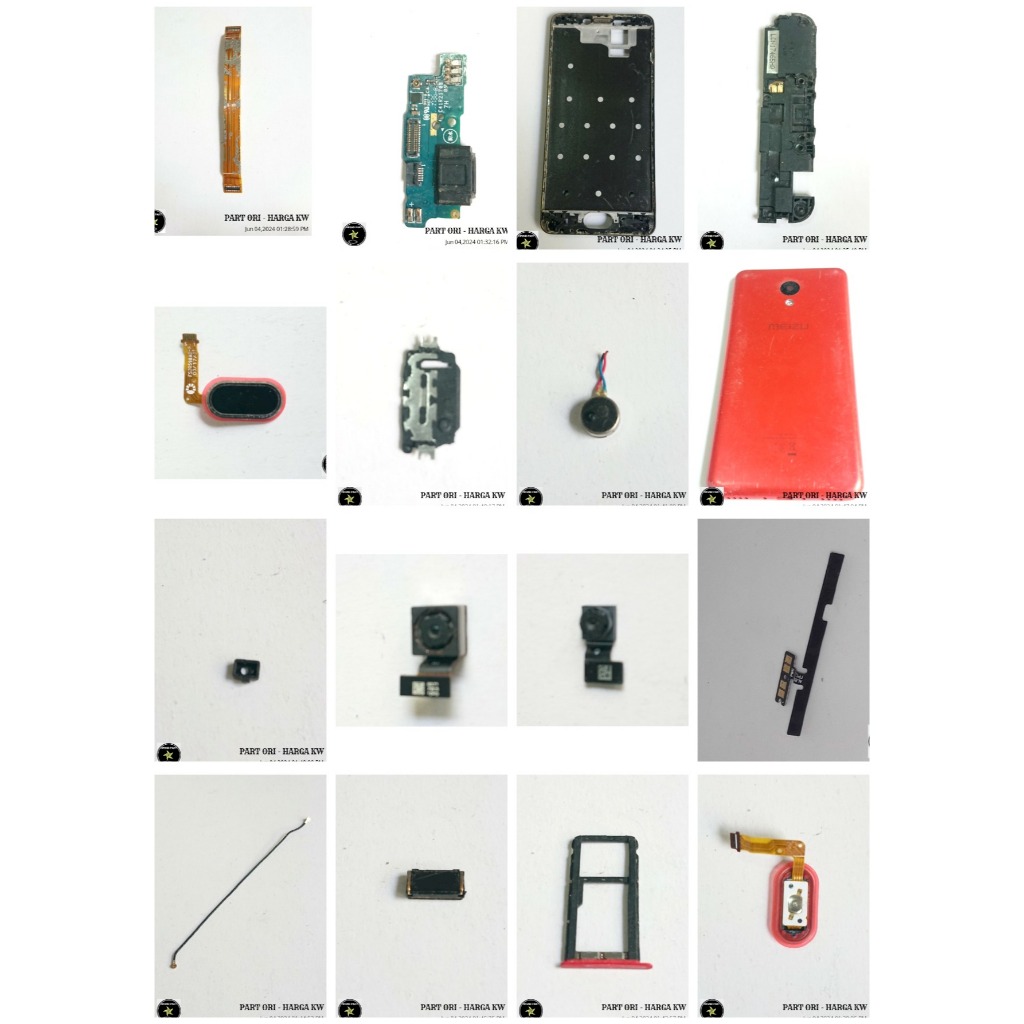 PART MEIZU M5C (M710H) - KAMERA DEPAN-BELAKANG/ BACKDOOR/FRAME LCD/ SPEAKER EARPIECE-BUZZER/PLAT BES