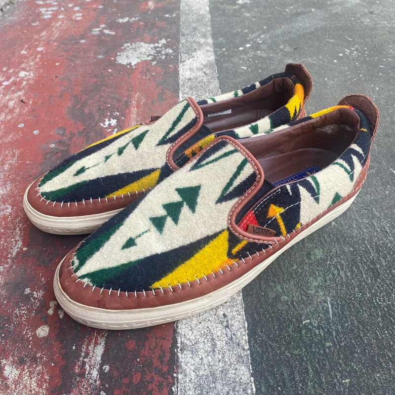 Vans slip on pendleton taka hayashi