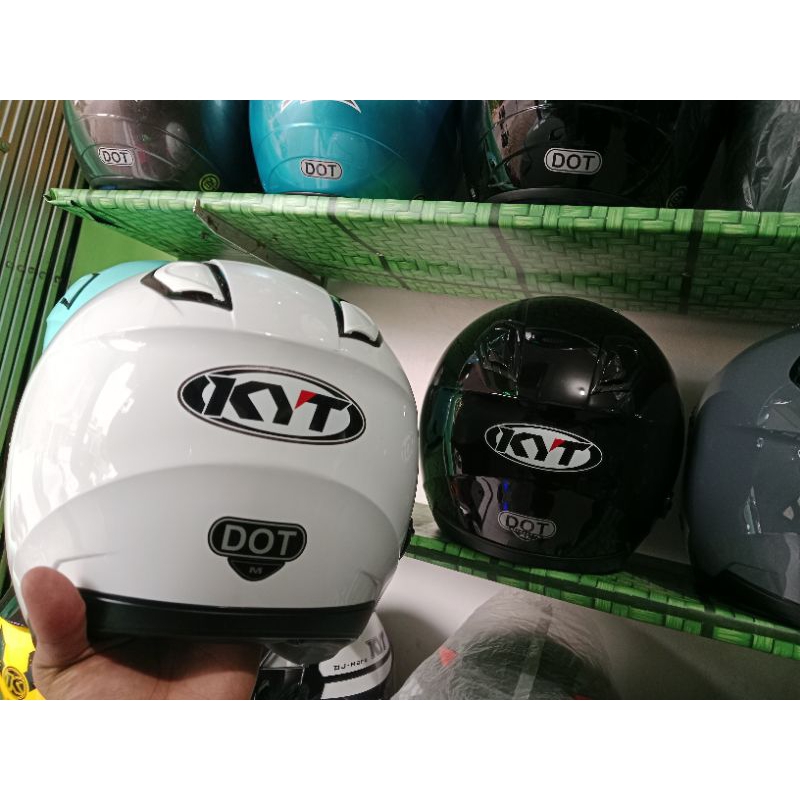 Helm mirip KYT KYOTO / Helm Half face / FREE STIKER KYT /  Helm Solid / Helm Ganteng