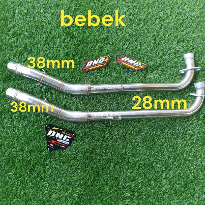 leheran knalpot bebek inlet38mm buat Supra x 125 Vega r Jupiter z Astrea Revo dll