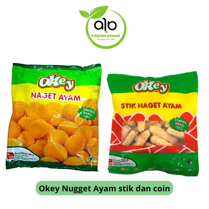 

Okey Chicken Nugget/Nuget ayam 500 gr Stik (frozen food) - ALO Fresh Food