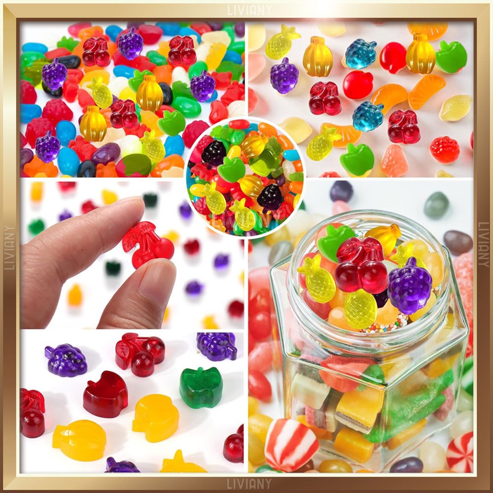 Cetakan Silikon Coklat Permen Jelly Es Buah Nanas Ceri Anggur Pisang Apel Kecil , Silicone Mold