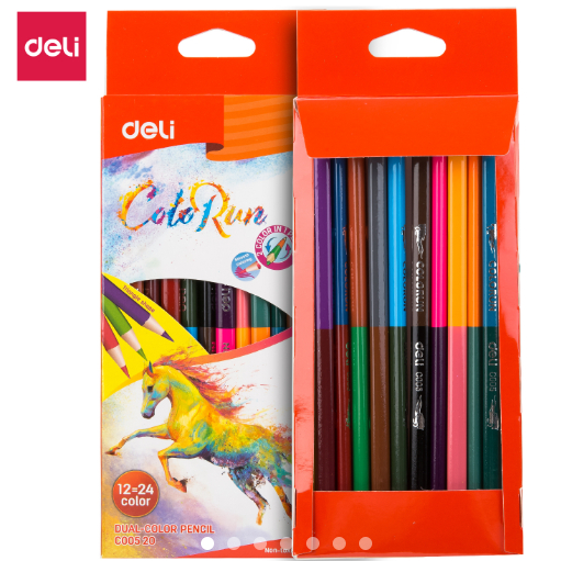 

Deli Dual Colored Pencil 12 Colors EC00520