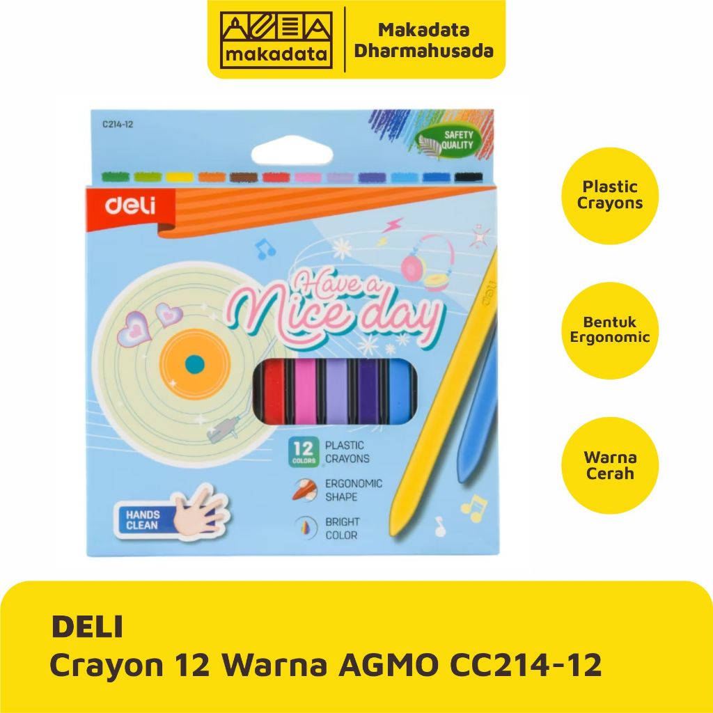 

CRAYON | OIL PASTEL DELI ISI 12 WARNA AGMO CC214-12