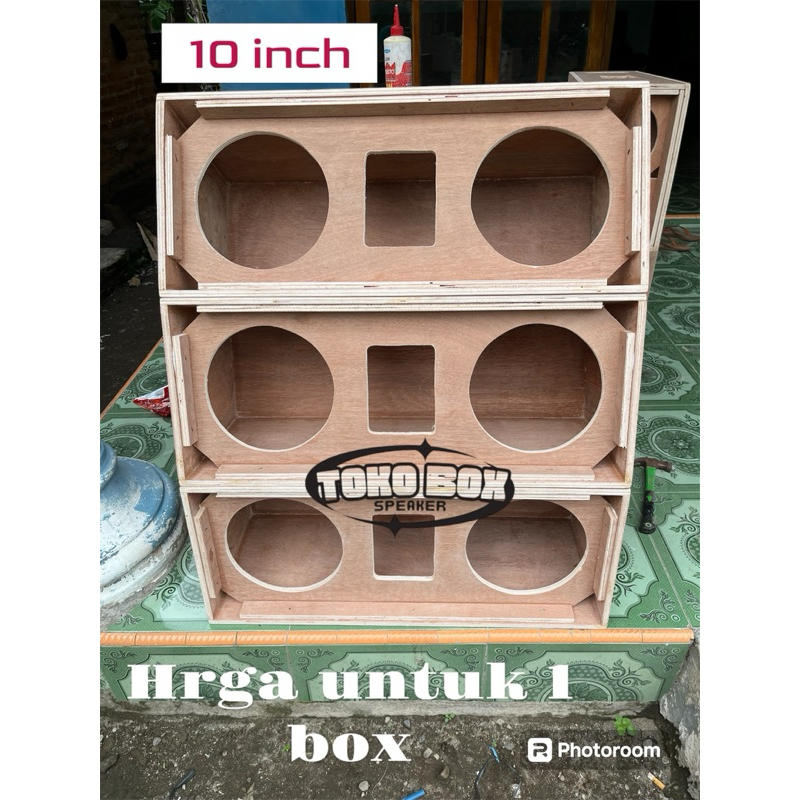 BOX SPEAKER LINE ARRAY 10 INCH DOUBLE PLUS TWEETER TRIPLEK 12 mm