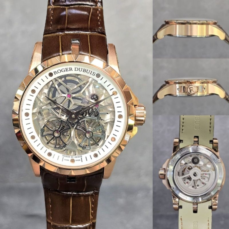 Jam Tangan Pria RD roger twin Tourbillon commet