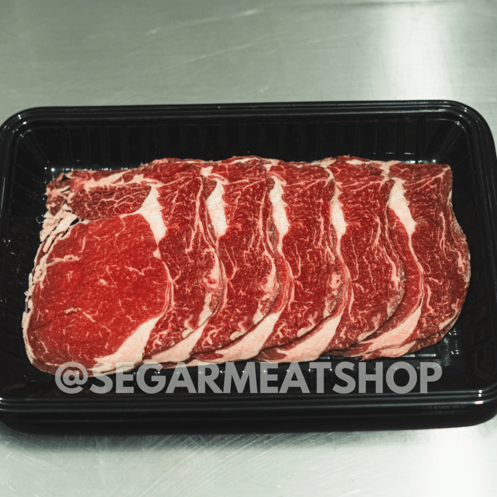 

AUS Ribeye S Sliced 150 Gr - Shabu Cut for Hotpot Shabu Shabu