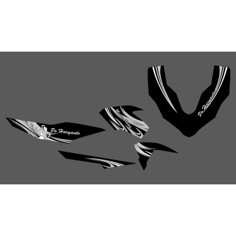 STRIPING TRANSPARAN VARIO 160 LIVERY BUS PO HARYANTO