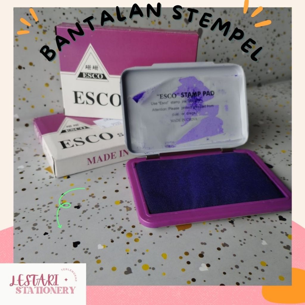 

Bantalan Stempel Esco | Bantalan Cap | Lestari Stationery