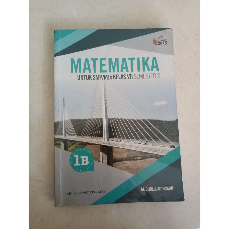 

Buku matematika untuk SMP MTS kelas 7 semester 2, bekas
