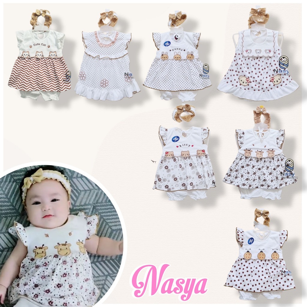Baju bayi/ Dress Bayi Perempuan 0-6 Bulan