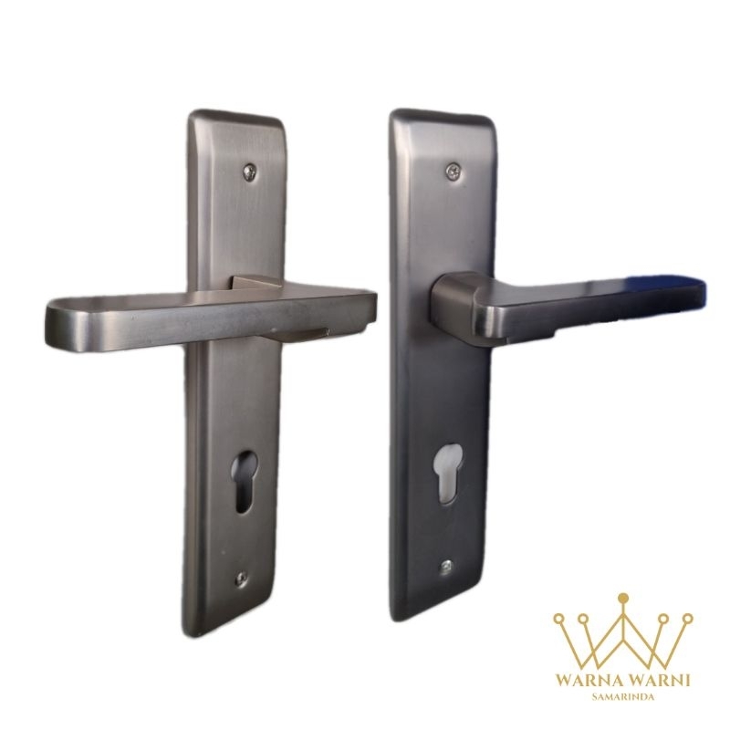 Handle Pintu GERBER MBS 97383 MBT & MSN 25.5cm + Body Kunci RMS 2011