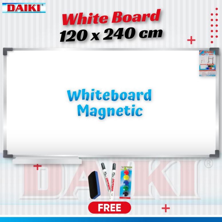 

Papan tulis Whiteboard Magnetic DAIKI Uk 12x24 Cm o N5J4