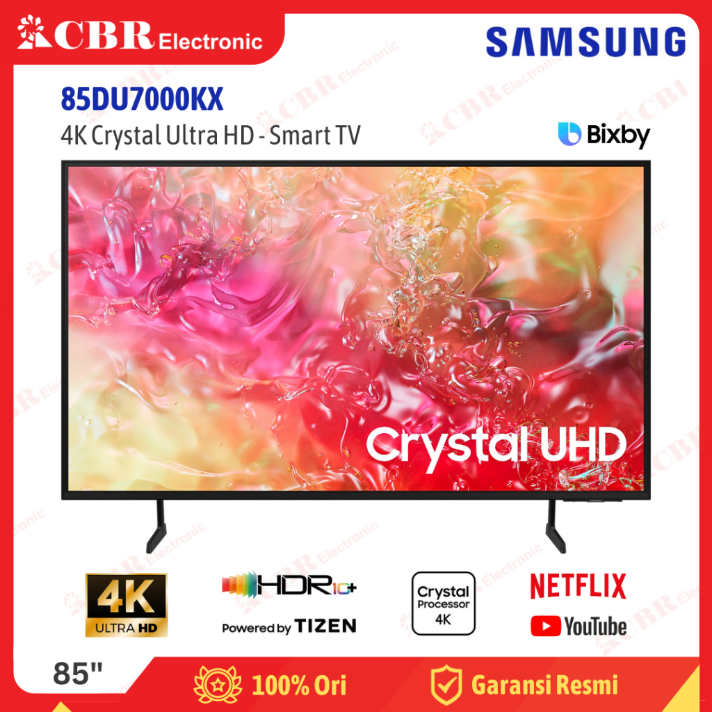 TV SAMSUNG 85 Inch LED 85DU7000KX (4K Crystal UHD-Smart TV)