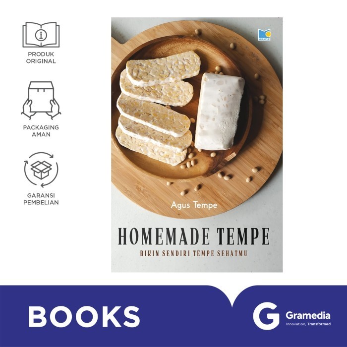 Gramedia MKG - Buku Homemade Tempe: Bikin Sendiri Tempe Sehatmu (AGUS TEMPE)