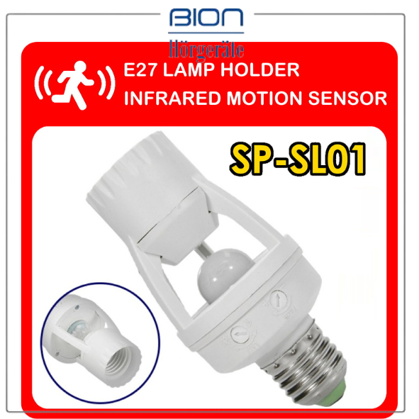 Gerak Detection PIR Passive Saklar Sensor PIR Fitting Lampu E27 Infrared Motion Detector SP-SL01