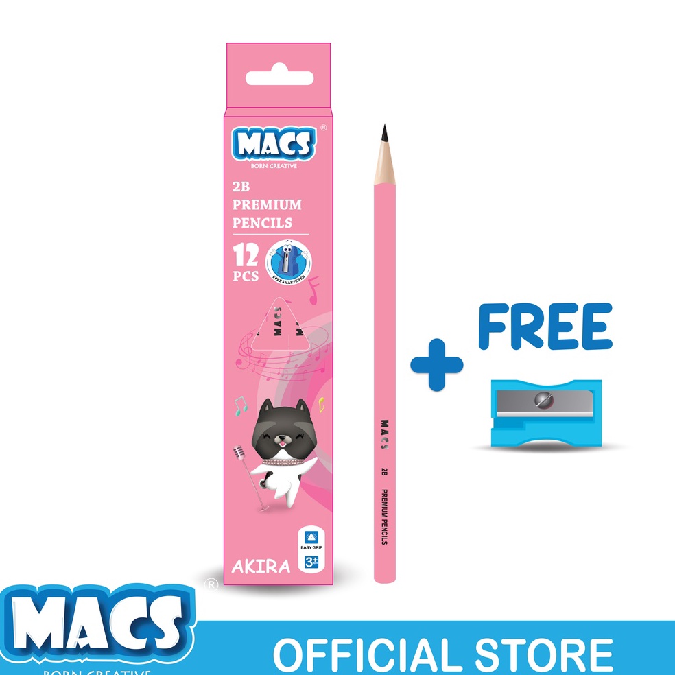 

Macs 2B pensil hitam Premium segitiga AKIRA p V5L8
