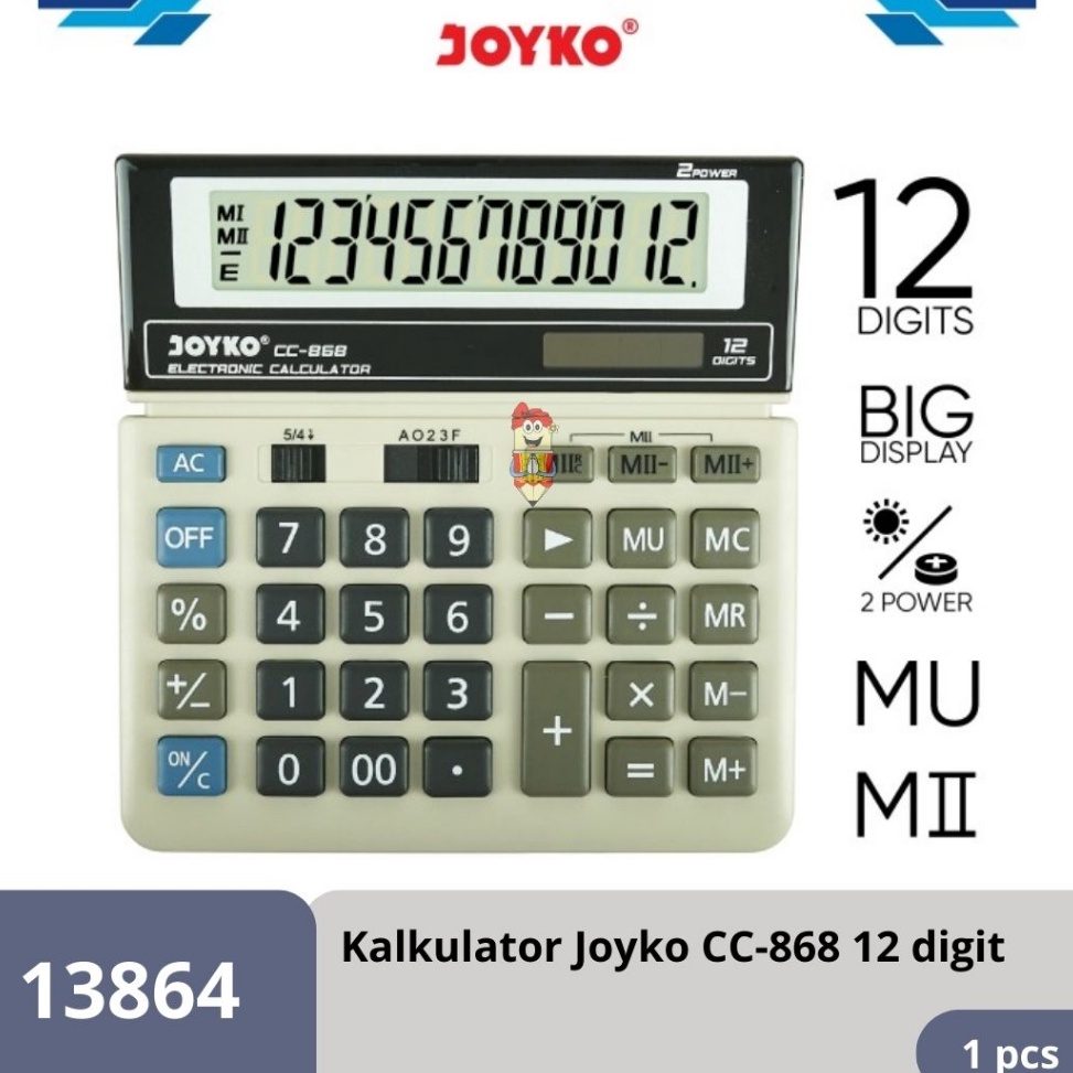

Calculator Kalkulator Joyko CC868 12 Digits b E4K2
