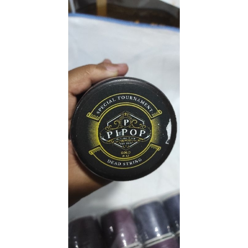 Gelasan PIPOP matot (mati total) bahan gold 0.23 senar layang-layang