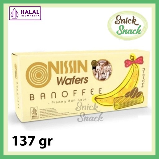 

Nissin Wafers Banoffee 137 gr Wafer Banana Coffee Rasa Kopi Pisang