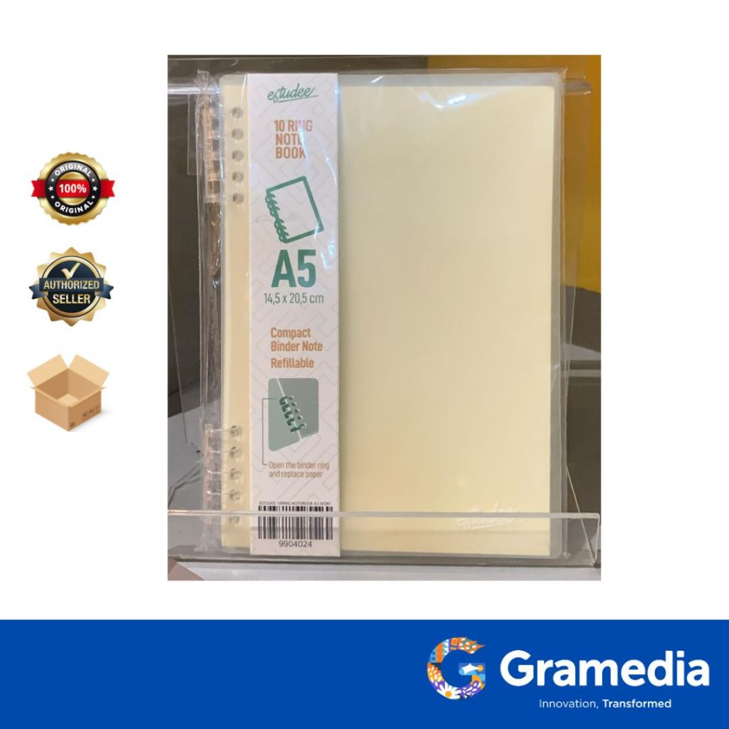 

Gramedia Surabaya - ESTUDEE 10RING NOTEBOOK A5 IVORY