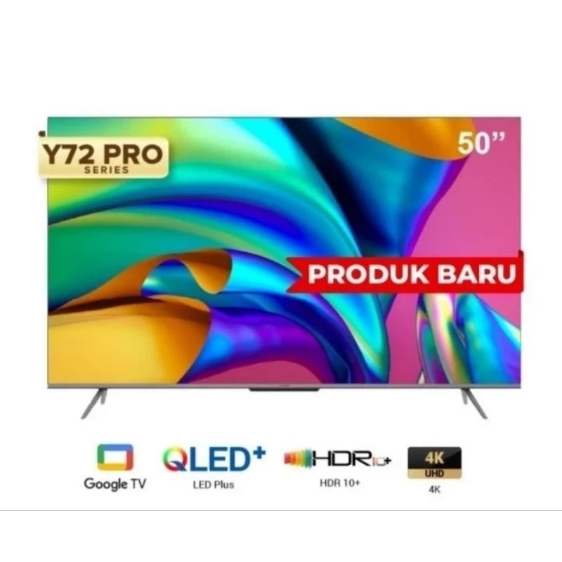 COOCAA 50 Inch Smart LED TV - Netflix & Youtube - Dolby - WIFI - Flicker Free (COOCAA 50Y72PRO)
