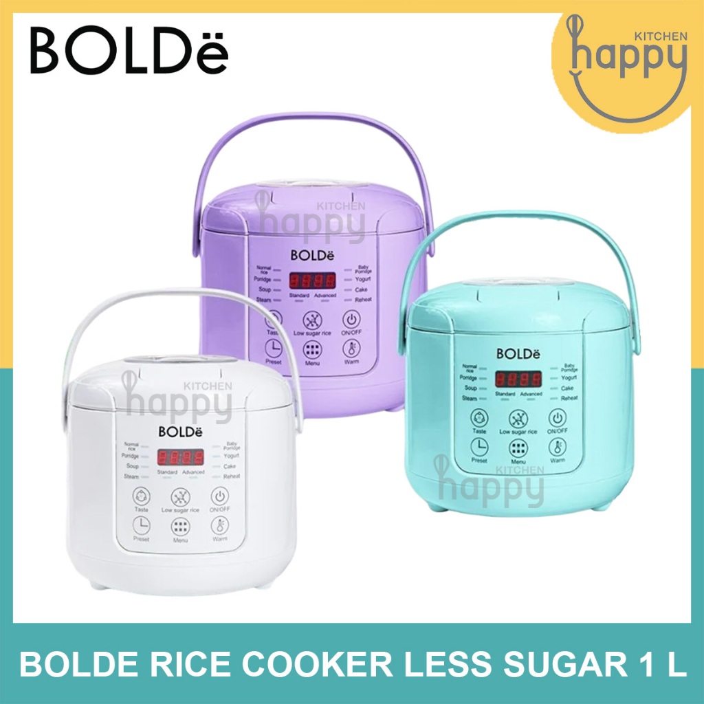 Bolde Smart Digital Less Sugar Rice Cooker 1 L Magic Com Rendah Gula Bolde SMR 168