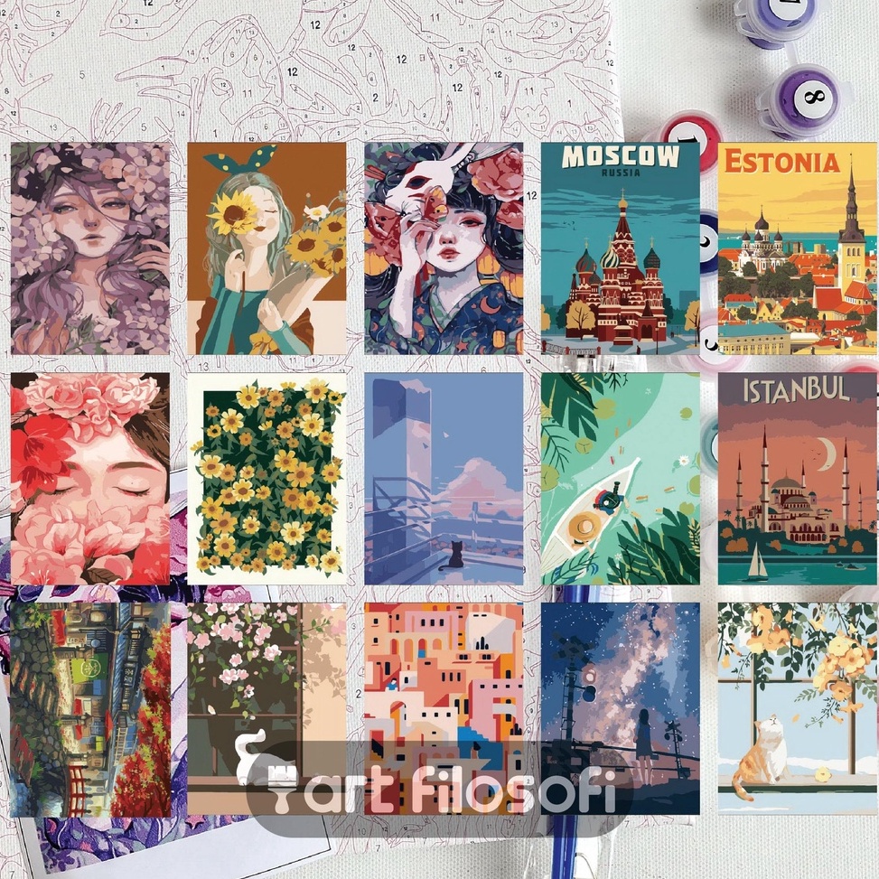 

Paint By Number 2x3cm DIY Kit b F2Y8