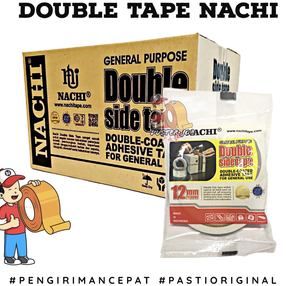 

Double Tape Nachi 12mm 12inch 1 YARD PER 1 DUS k NU5