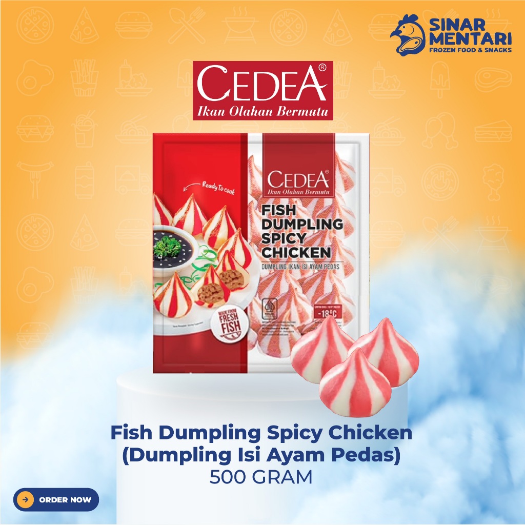 

CEDEA Fish Dumpling SPICY Chicken / Dumpling Isi Ayam Pedas 500 Gram