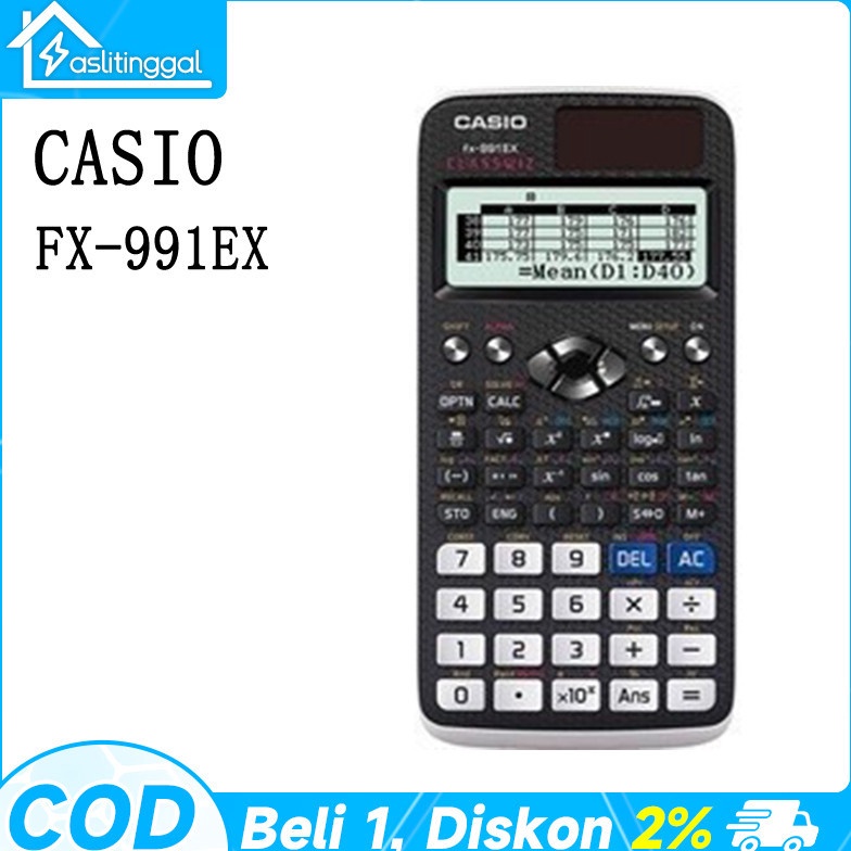 

Kalkulator Scientific Casio ilmiah FX991EX991ESPlus Kalkulator Casio Scientific Calculator Casio Scientific CASIO FX991EX Kalkulator SekolahKuliah Internasional Classwiz 552 fungsi i S3V5