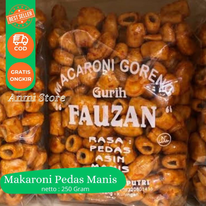 

Makroni / Makaroni / Macroni Goreng Pedas Manis 250 Gram