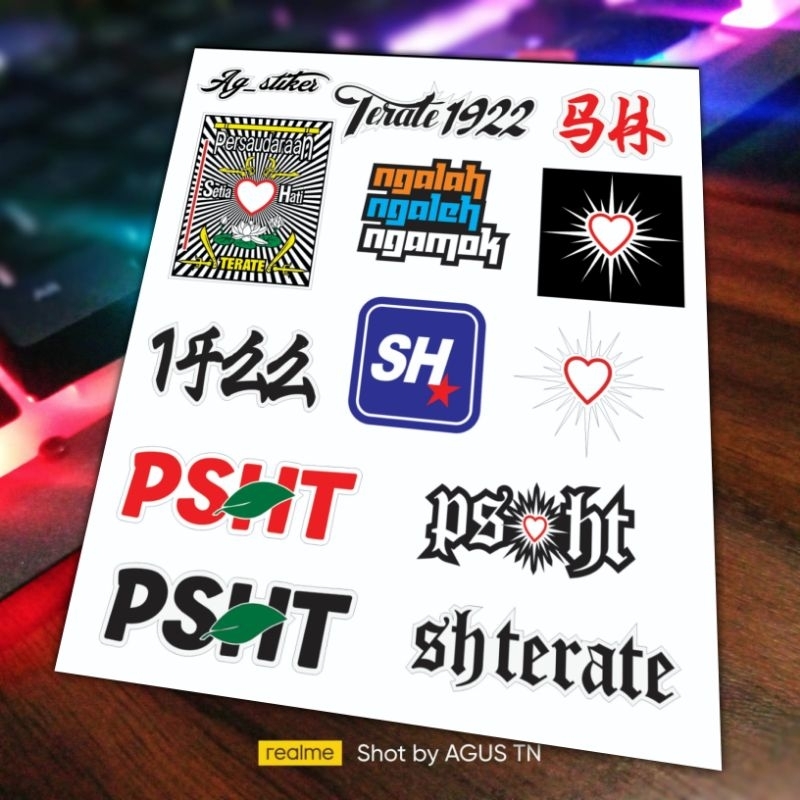 

Stiker PSHT sticker SH Terate 1922 isi 12 biji