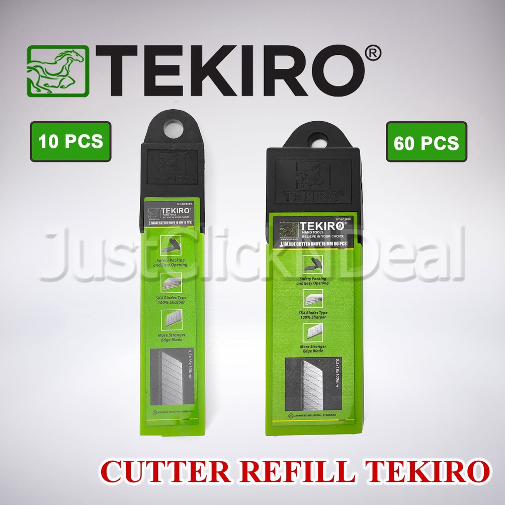 

Tekiro Isi Ulang Cutter Besar 1 6 pcs 18 mm Blade Cutter Knife Refill h B7V5