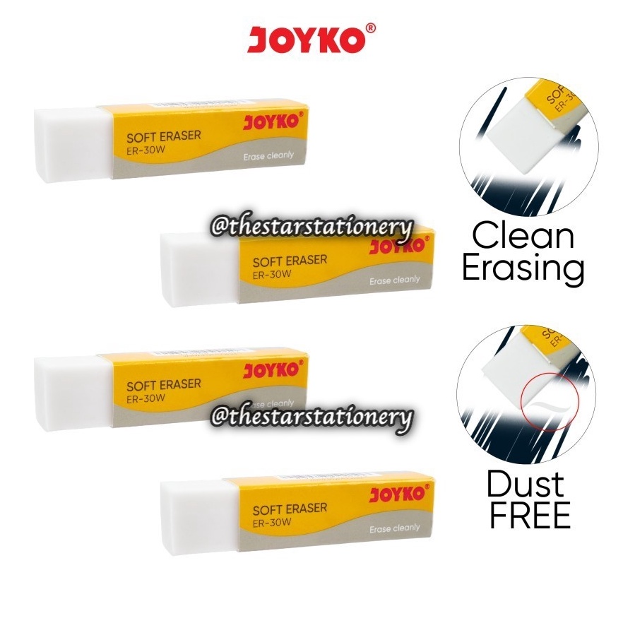 

1 Pack isi 3 Pcs Penghapus Joyko ER3W Eraser Joyko ER3W Joyko ER 3 W x H1L4