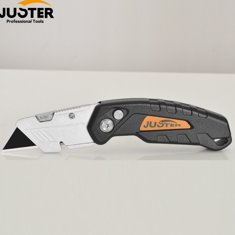 

Juster Foldable Cutter Knife Pisau Cutter Lipat Isi Mata Pisau 5 pcs JLD223 a V1U6