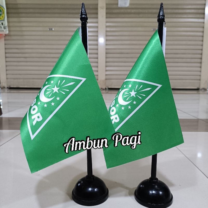 

best seller tiang kayu meja+bendera ANSHOR