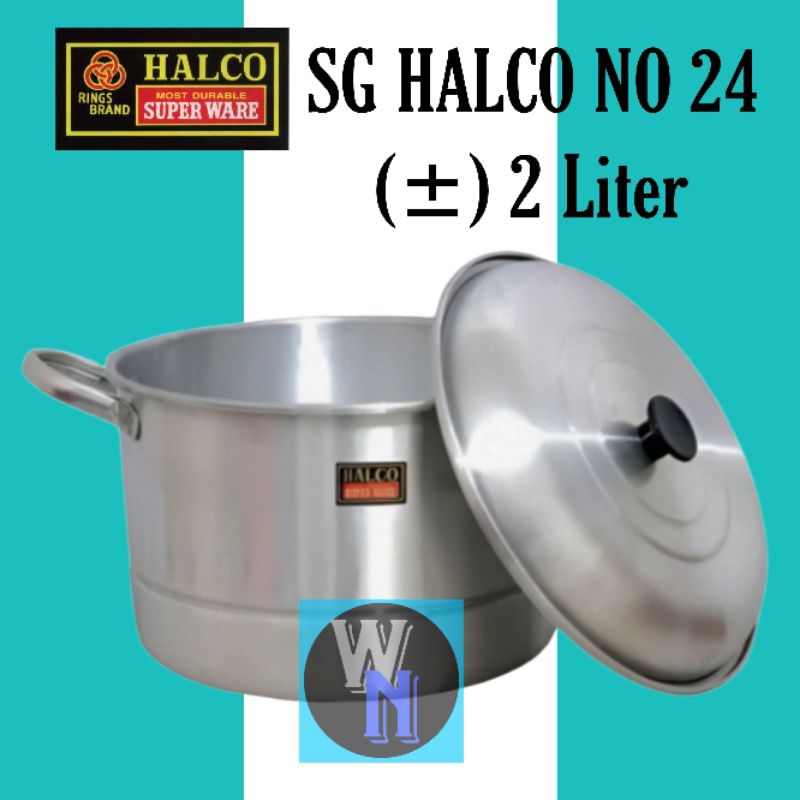 HALCO-Dandang Halco No 24 ( 2 Liter )/Langseng Nasi Halco/Panci Serbaguna Halco No 24