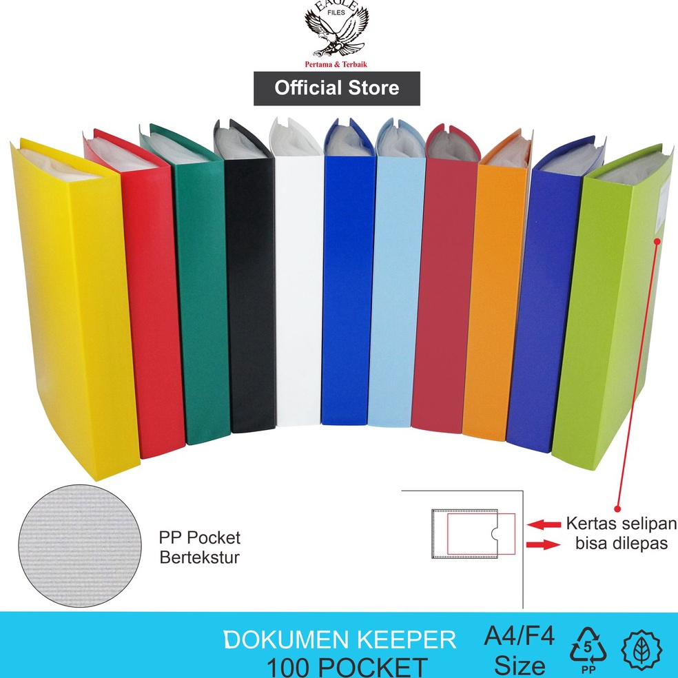 

KODE H17Q Dokumen Keeper Clear Holder Document Keeper Display Book EAGLE A4 F4 1 Pocket