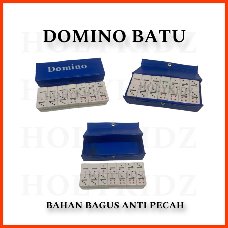 DOMINO DAM BATU ORIGINAL PACKAGING DOMPET KULIT TEBAL