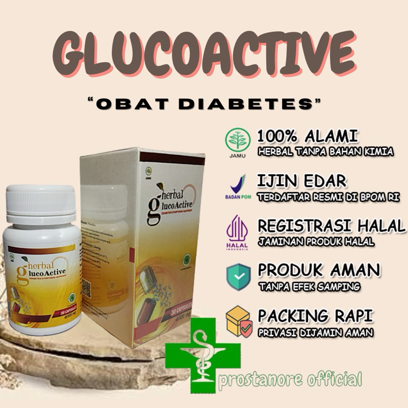 Glucoactive Asli Obat Diabetes 100% Original Herbal BPOM