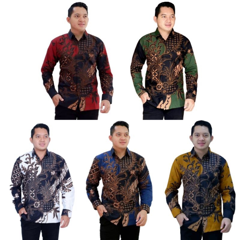 [PROBOSETO SERIES] Kemeja Batik Pria Full Lapis FURING Bahan Katun ADEM HALUS NYAMAN Hem Atasan Keme