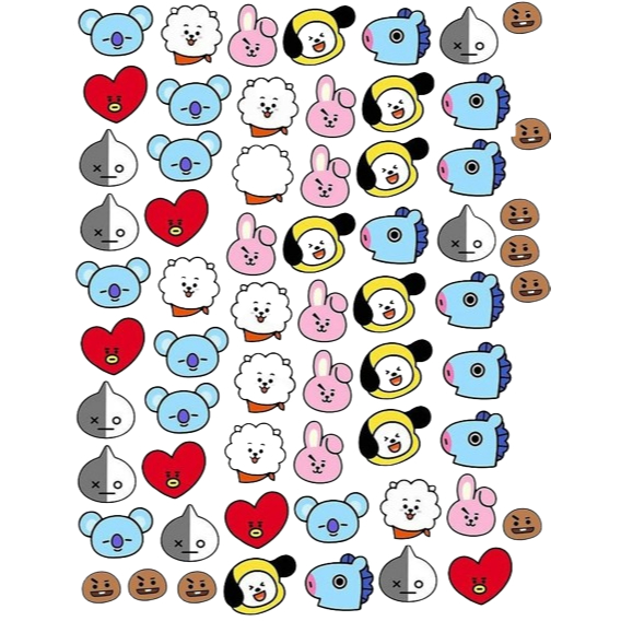 BTS topper lengkap HIASAN CAKE ULTAH // TOPPER MURAH ISI BANYAK