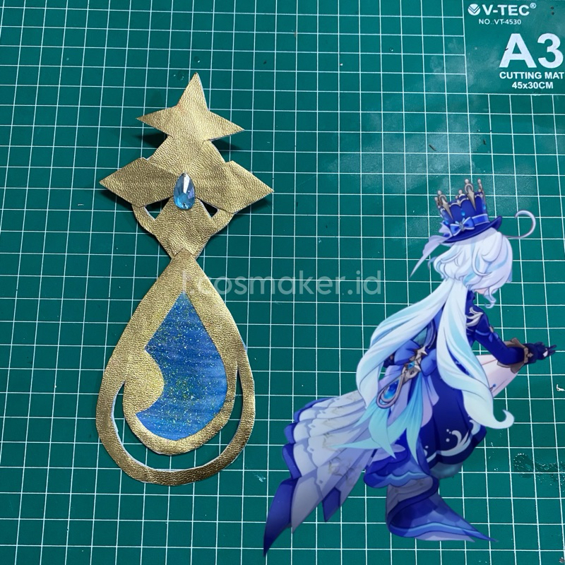 Aksesoris Ekor Furina Focalros Genshin Impact Cosplay