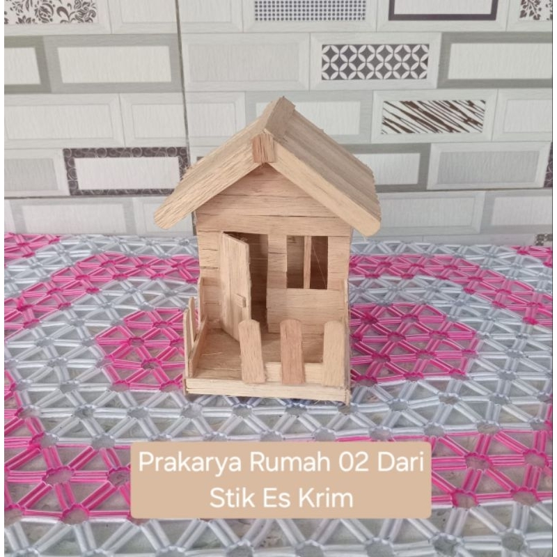 PRAKARYA KERAJINAN RUMAH DARI STIK ES KRIM