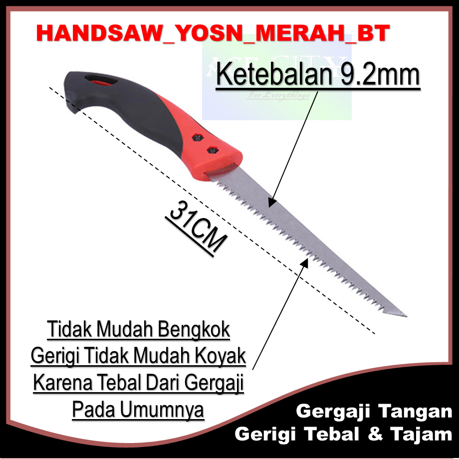 Gergaji Tangan Gerigi Tebal & Tajam